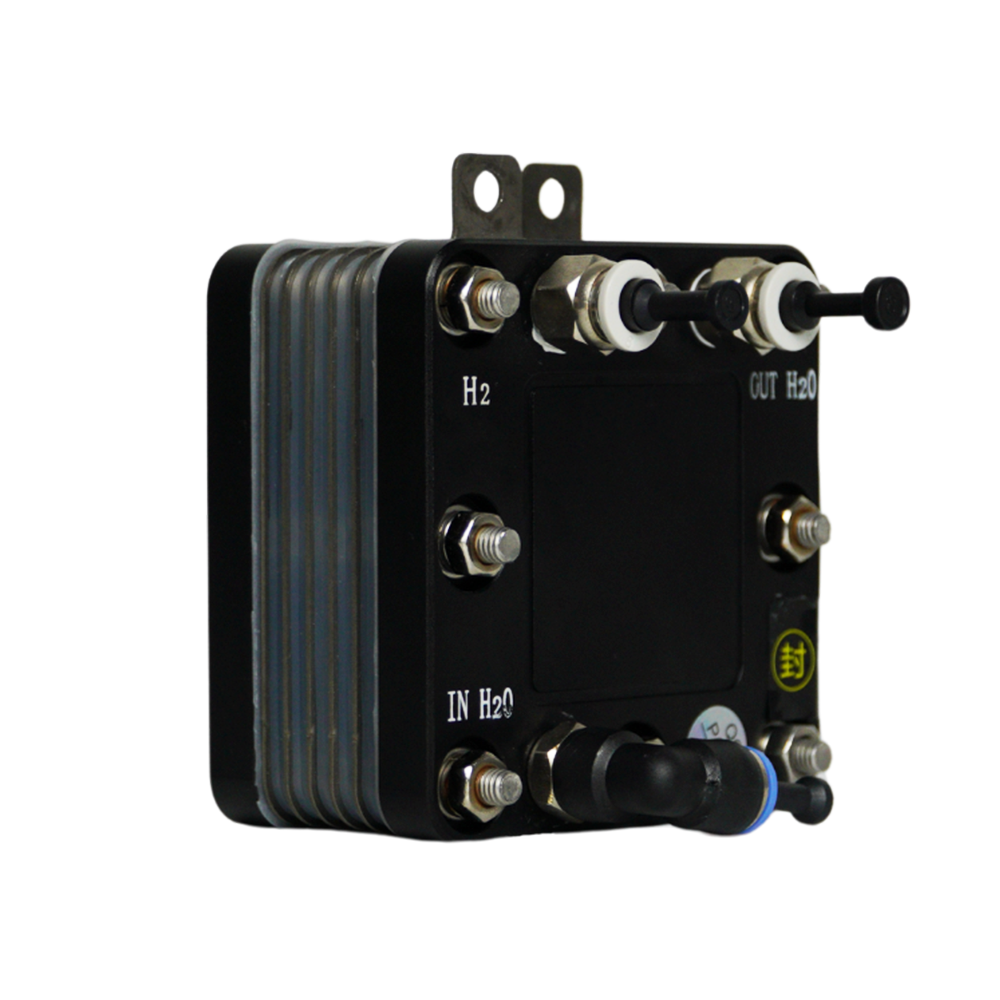 PEM electrolyzer stack with connection ports