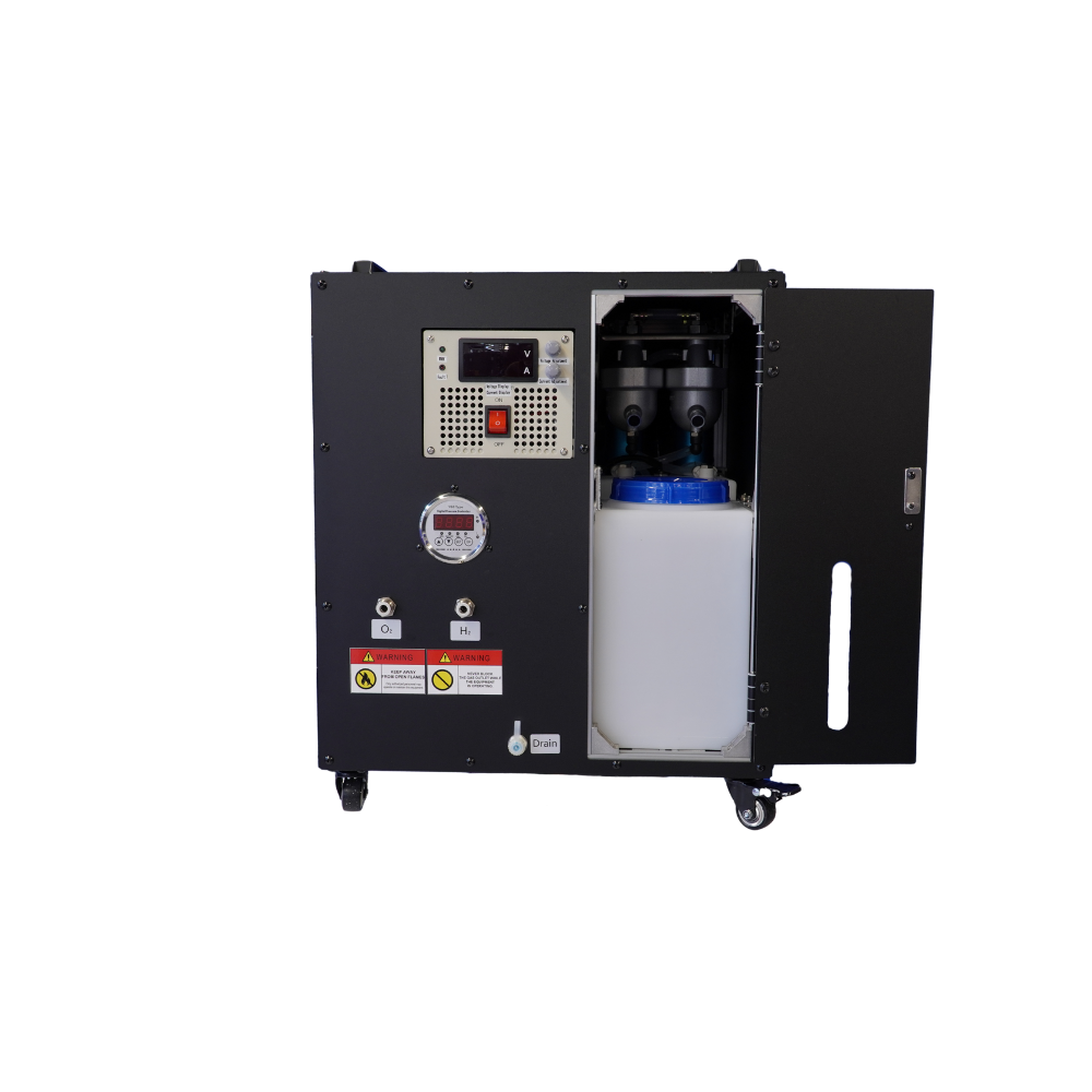 3 L/min hydrogen generator with front water access door open